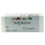 Luxury Sweet Cream Cotton Cocktail Napkin L:7.9in W:7.9in - 100 pcs Luxury Sweet Cream Cotton Cocktail Napkin L:7.9in W:7.9in - 100 pcs
